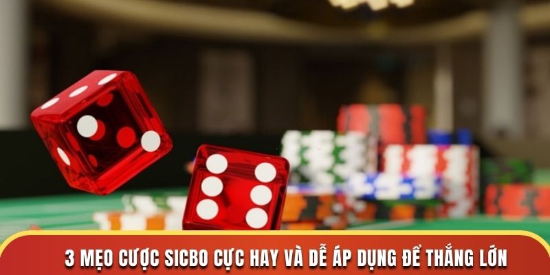 3 mẹo cược sicbo cực hay và dễ áp dụng để thắng lớn